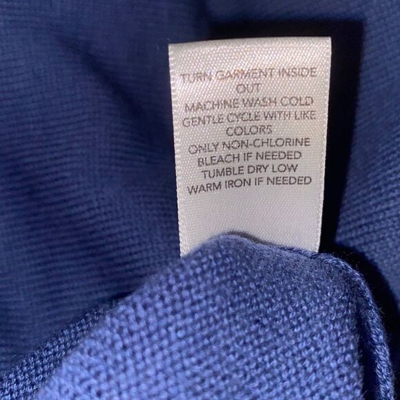 Christopher & Banks Blue Sleeveless Knit Top 14W - Picture 8 of 8